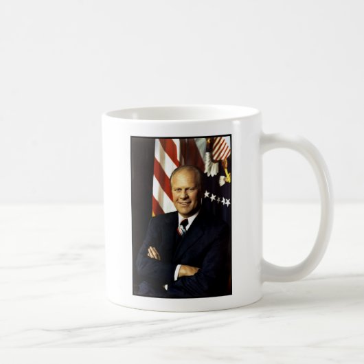 US-Präsident Gerald Rudolph Ford Portrait "Jerry" Kaffeetasse (Rechts)
