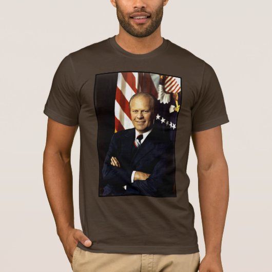 US-Präsident Gerald Rudolph Ford Portrait "Jerry" T-Shirt (Vorderseite)