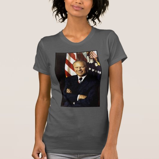 US-Präsident Gerald Rudolph Ford Portrait "Jerry" T-Shirt (Vorderseite)