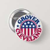 US Präsident Grover Cleveland Button (Vorne & Hinten)