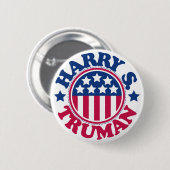 US Präsident Harry S Truman Button (Vorne & Hinten)