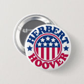 US Präsident Herbert Hoover Button (Vorne & Hinten)