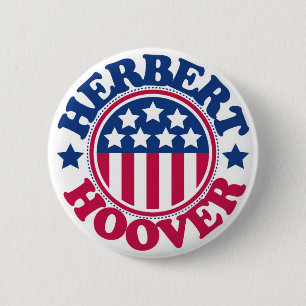 US Präsident Herbert Hoover Button