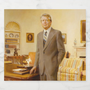 US-Präsident James Earl Carter Oval Office Alkoholflaschenetikett