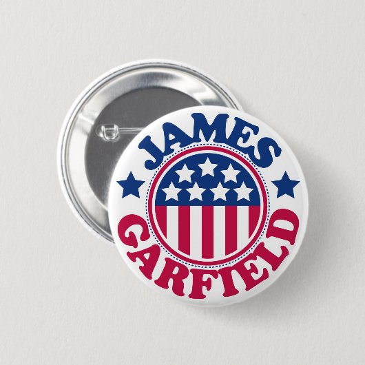 US Präsident James Garfield Button (Vorne & Hinten)