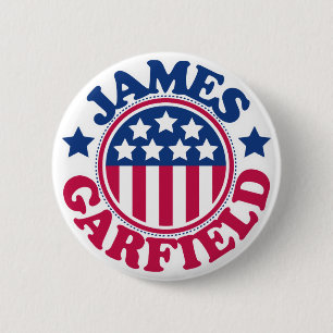 US Präsident James Garfield Button