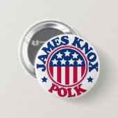 US Präsident James Knox Polk Button (Vorne & Hinten)