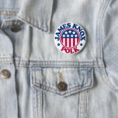 US Präsident James Knox Polk Button (Beispiel)