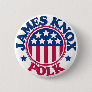 US Präsident James Knox Polk Button