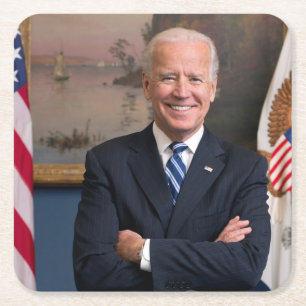 US-Präsident Joe Biden als Senator Rechteckiger Pappuntersetzer