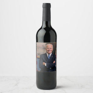 US-Präsident Joe Biden als Senator Weinetikett