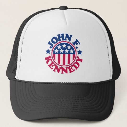 US Präsident John F. Kennedy Truckerkappe (Vorderseite)