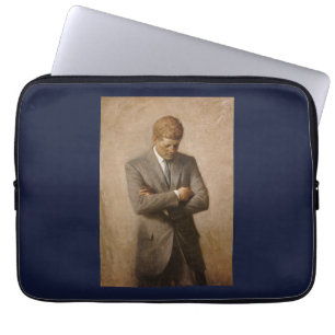 US-Präsident John Kennedy Gemaltes Porträt Laptopschutzhülle