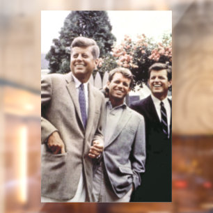 US-Präsident John Kennedy & Robert & Ted Fensteraufkleber
