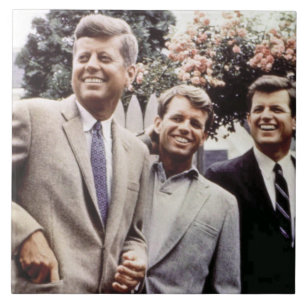 US-Präsident John Kennedy & Robert & Ted Fliese