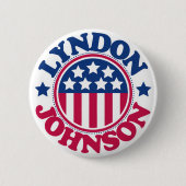 US Präsident Lyndon Johnson Button (Vorderseite)