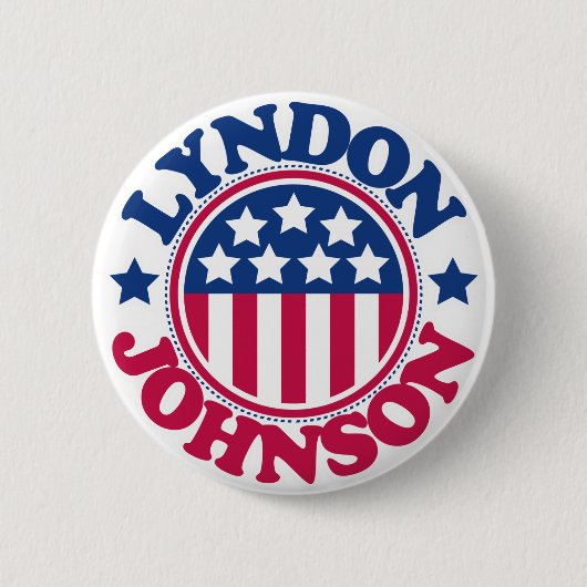 US Präsident Lyndon Johnson Button (Vorderseite)