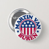 US Präsident Martin Van Buren Button (Vorne & Hinten)