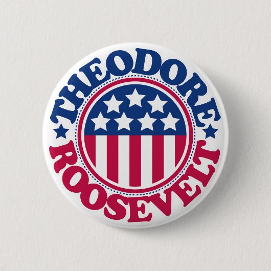 US Präsident Theodore Roosevelt Button (Vorderseite)