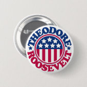 US Präsident Theodore Roosevelt Button (Vorne & Hinten)