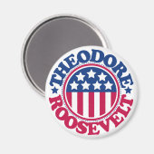 US-Präsident Theodore Roosevelt Magnet (Vorderseite/Rückseite)
