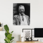 US-Präsident Theodore Teddy Roosevelt Laughing Poster (Heimbüro)