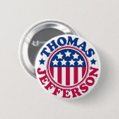 US Präsident Thomas Jefferson Button (Vorne & Hinten)