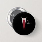 US-Präsident Trump Anzug Einfaches Halloween-Kostü Button (Vorne & Hinten)