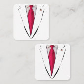 US-Präsident Trump Anzug Quadratische Visitenkarte (Vorne/Hinten)