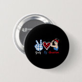 US-Präsident Trump im Golf von Amerika 2025 _7 Button (Vorne & Hinten)