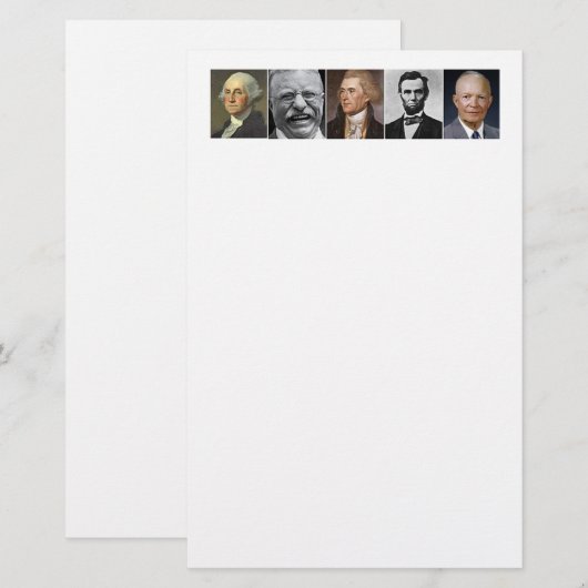 US-Präsidenten Briefpapier (Vorne/Hinten)