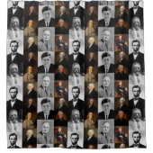 US-Präsidenten plus Hamilton und Franklin History Duschvorhang (Vorderseite)