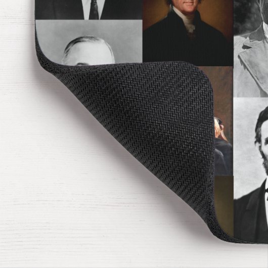 US-Präsidenten plus Hamilton und Franklin History Mousepad (Ecke)