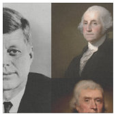 US-Präsidenten plus Hamilton und Franklin History Stoff (Nahaufnahme)