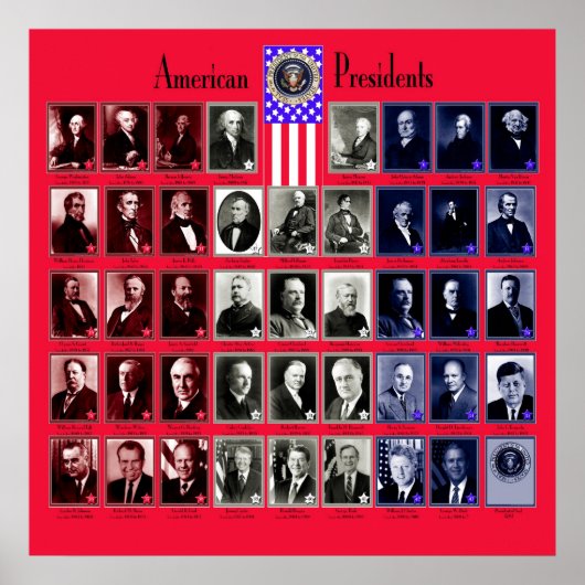 US-PRÄSIDENTEN RED C/563 POSTER (Vorne)