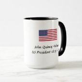US-Präsidenten Souvenir Tasse - John Quincy Adams (VorderseiteRechts)