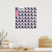 US-PRÄSIDENTEN WHITE A/564 POSTER (Küche)