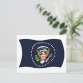 US-Präsidentschaftsflagge Siegel Postkarte (Stehend Vorderseite)