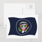 US-Präsidentschaftsflagge Siegel Postkarte (Vorne/Hinten)
