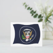 US-Präsidentschaftsflagge Siegel Postkarte (Stehend Vorderseite)