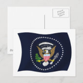 US-Präsidentschaftsflagge Siegel Postkarte (Vorne/Hinten)