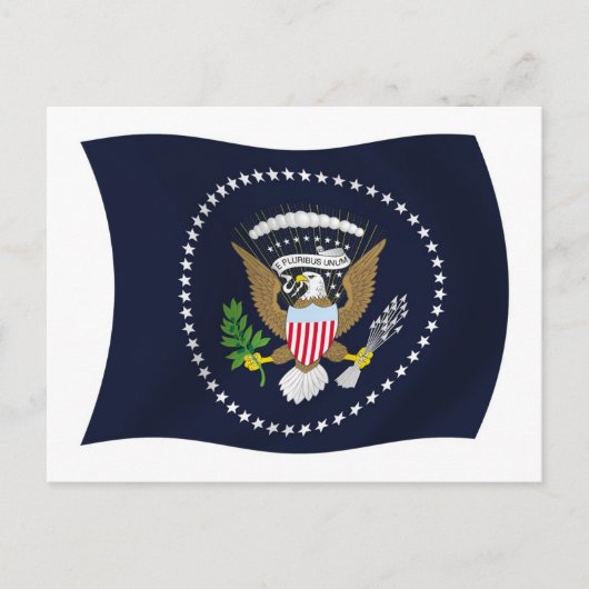 US-Präsidentschaftsflagge Siegel Postkarte (Vorderseite)