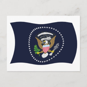 US-Präsidentschaftssiegel-Flagge Postkarte