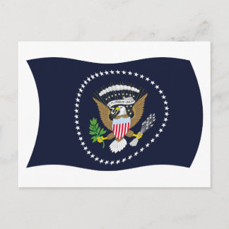 US-Präsidentschaftssiegel-Flagge Postkarte
