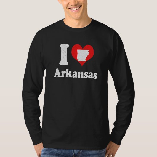 US Proud Citizen America Love State I Heart Arkans T-Shirt (Vorderseite)