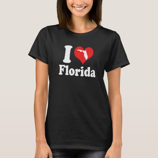 US Proud Citizen America Love State I Heart Florid T-Shirt (Vorderseite)