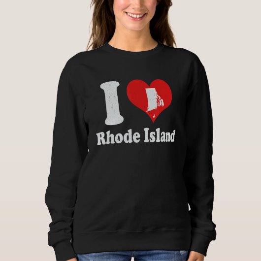US Proud Citizen America Love State I Heart Rhode Sweatshirt (Vorderseite)