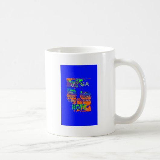 US-Psychedelische Hoffnung: Blue Unity Art Kaffeetasse (Rechts)