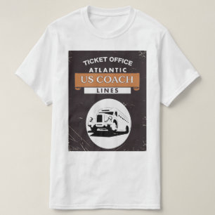 US-Reisebusplakat T-Shirt