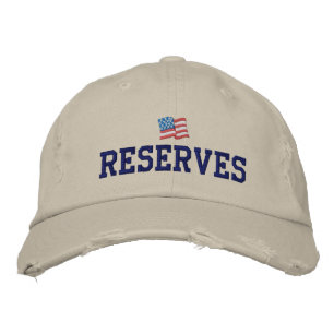 US-Reserven für bestickten Hut